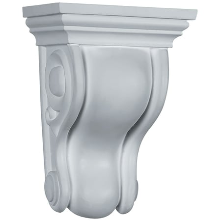 Ekena Millwork 4 3/4"W x 3 1/2"D x 6 3/4"H Traditional Curved Corbel COR04X06X03TR